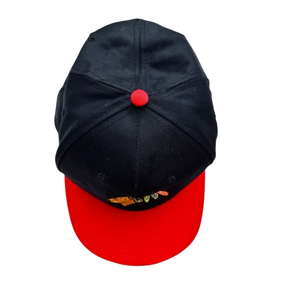 VTG '90s A.J.M. Chicago Blackhawks NHL Snapback Hat Cap - Picture 7 of 8